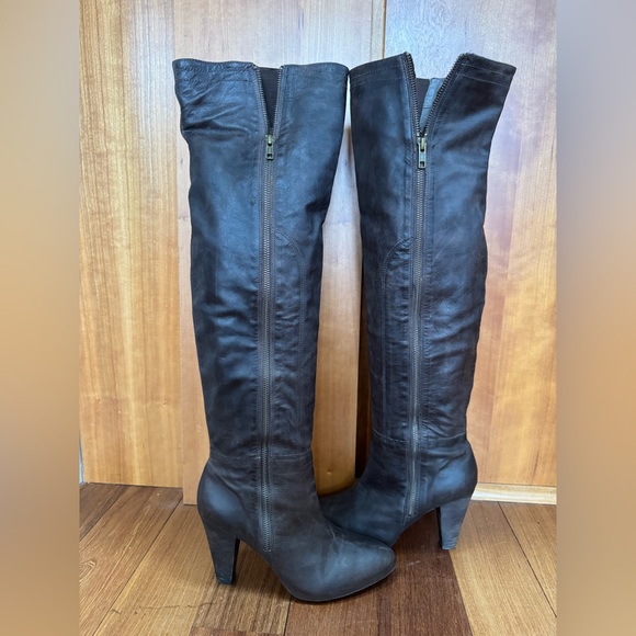 Joie chocolate brown Over-the-Knee high women’s Boots 939 heels